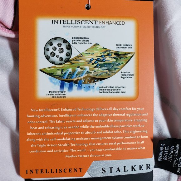 Terramar Women Stalker Pink Camo Long Sleeve Tee M, Fall Hiking Camping Hunting - Picture 11 of 11